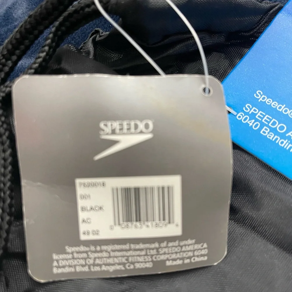 Speedo Black Drawstring Unisex Gear Pack